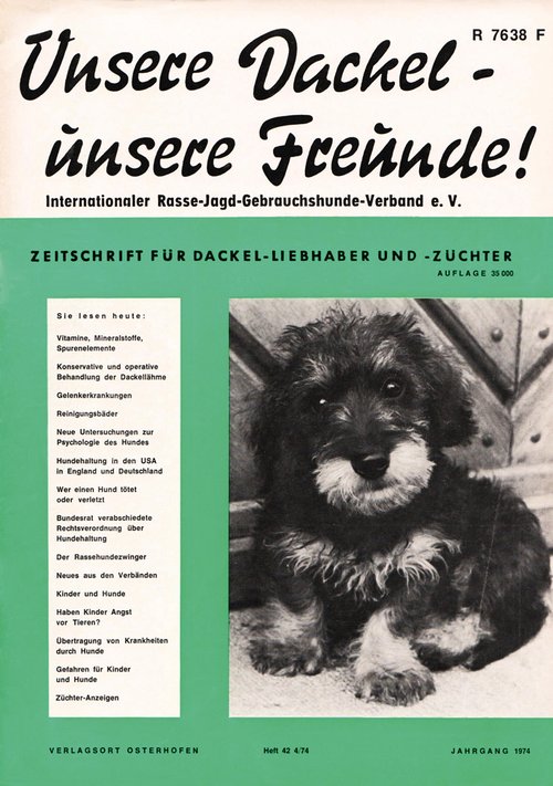 Heft 42 - die erste Ausgabe im A4-Format. Sie erschien zum 1. Dezember 1974. Heft 42 - die erste Ausgabe im A4-Format. Sie erschien zum 1. Dezember 1974.