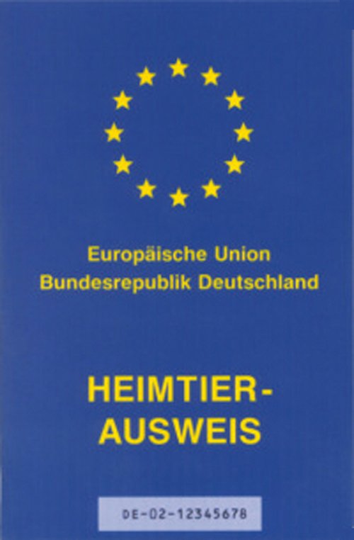 EU-Heimtierausweis. Foto:©www.dgk.de/wikipedia EU-Heimtierausweis. Foto:©www.dgk.de/wikipedia